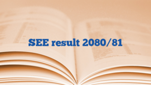 SEE result 2080/81